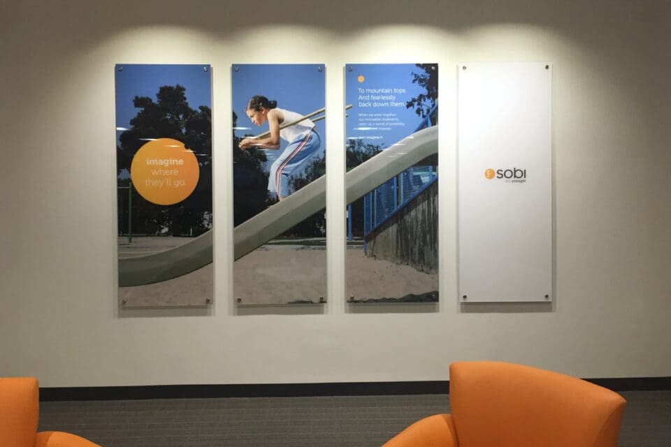 SOBI wall print display