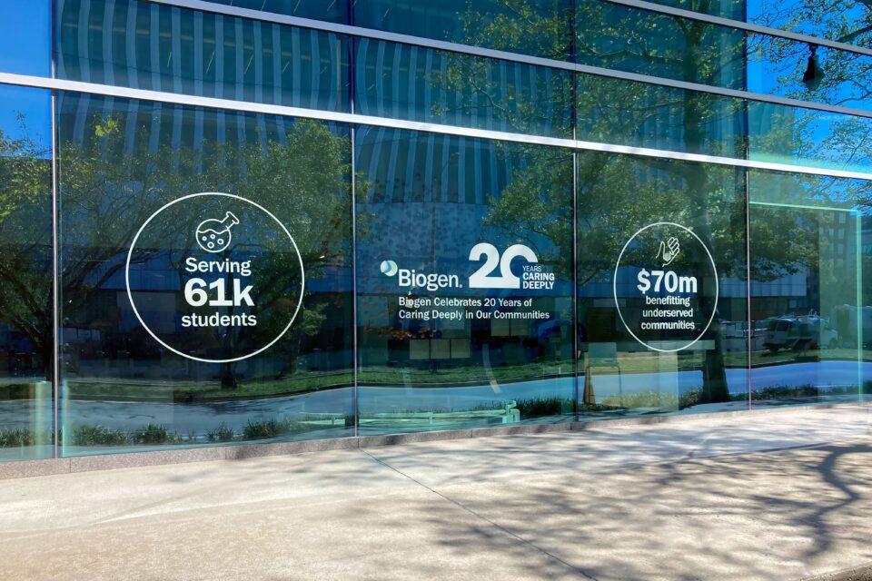 Biogen Exterior Glass