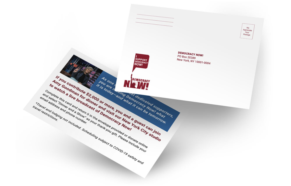 Democracy Now Mailer
